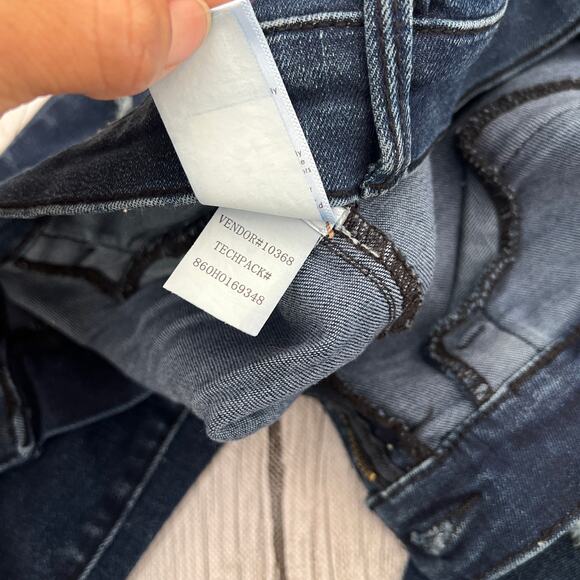 PacSun LA Jeggings Stretch Distressed Dark Blues Jeans Size 26 - Picture 10 of 10